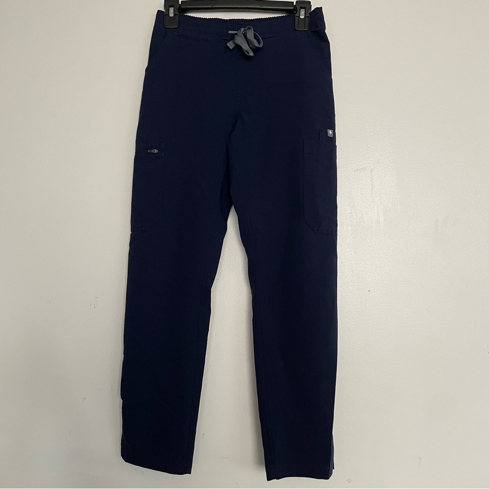 Women’s FIGS Yola Skinny Scrub Pants Navy 1404 Size XSP